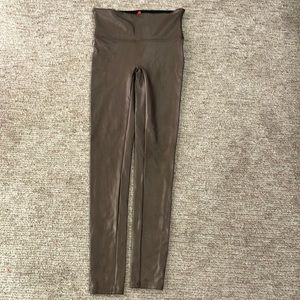 Spanx. (Small) Faux Leather. Color-Shimmer Brown.